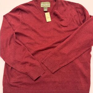 Eddie Bauer Vneck Sweater Lg